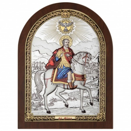
     Сребърна Икона Свети Мина