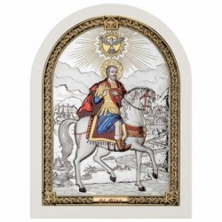Сребърна Икона Свети Мина