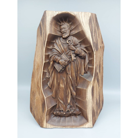 
     Икона Дърворезба - Св. Петър с ключ към Рая