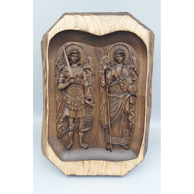Икона Дърворезба - Св. Архангели Михаил и Гавраил