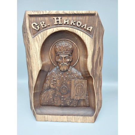 
     Икона Дърворезба - Св. Никола